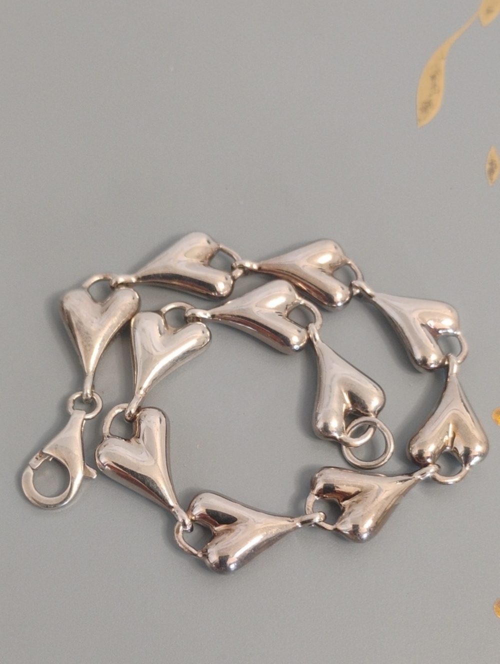 Robert Lee Morris Sterling Silver Heart Bracelet